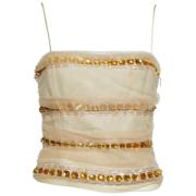 Pre-owned Mesh tops Armani Pre-owned , Beige , Dames