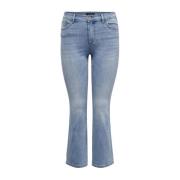 Flared Denim Jeans Only Carmakoma , Blue , Dames