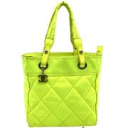 Pre-owned Canvas totes Chanel Vintage , Yellow , Dames