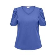 V-hals top in Amparo Blue Only Carmakoma , Blue , Dames