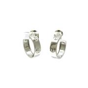 Pre-owned White Gold earrings Cartier Vintage , Gray , Dames