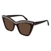 Montuur havana/brillo bruine zonnebril Stella McCartney , Brown , Dame...