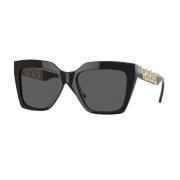 Stijlvolle zonnebril Zwart Donkergrijs Versace , Black , Dames