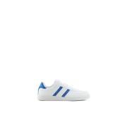 Witte Sneakers met Blauwe Details Armani Exchange , White , Heren