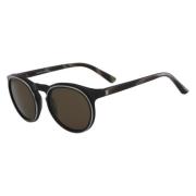 Stijlvolle Ck8571S-001 zonnebril in zwart/bruin Calvin Klein , Black ,...