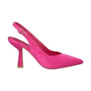 Leren hoge hak met gespsluiting Alma EN Pena , Pink , Dames