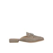 Stirrup Rhinestone Mules Alma EN Pena , Gray , Dames