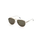 Ez0220-32N Zonnebril Groene Lens Gouden Frame Ermenegildo Zegna , Yell...