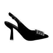 Vierkante Broche Hak Schoen Alma EN Pena , Black , Dames