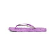 Glitterige Roze Gevlochten Sandalen Ilse Jacobsen Hornbæk , Purple , D...