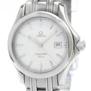 Pre-owned Stainless Steel watches Omega Vintage , White , Dames