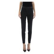 Slim Fit Hoge Taille Broek Doris S , Black , Dames