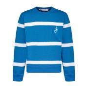 Blauw Gestreepte Sweatshirt JW Anderson , Multicolor , Heren