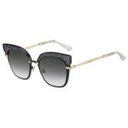 Rosy/S-THP Zonnebril Zwart/Goud Grijs Jimmy Choo , Black , Dames