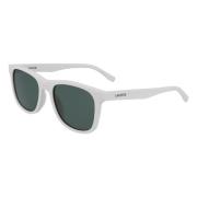 Groene Lens Zonnebril Lacoste , White , Heren