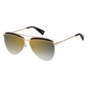 268/S-807 Zonnebril Zwart/Goud Spiegel Marc Jacobs , Yellow , Dames