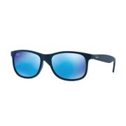 Blauw Frame Groene Spiegel Zonnebril Ray-Ban , Blue , Heren