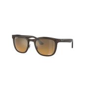 Clyde Bruine Gepolariseerde Zonnebril Ray-Ban , Brown , Unisex