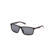 Gepolariseerde zonnebril Havana Donkergrijze Lens Skechers , Brown , H...