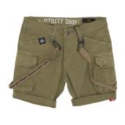 Utility Short Olijf Streetwear Alpha Industries , Green , Heren