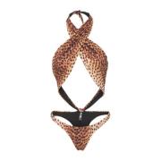 Cheetah Print Badpak Reina Olga , Brown , Dames