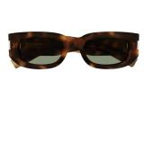 SL Sunglasses in Brown with Green Lenses Saint Laurent , Brown , Unise...