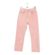 Pre-owned Cotton jeans Acne Studios Pre-owned , Pink , Dames