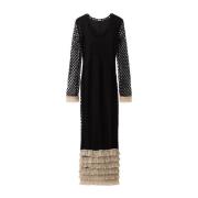 Gehaakte Maxi Jurk By Herenne Birger , Black , Dames