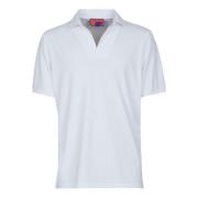 Italiaanse Polo Shirt Zacht Katoen Gallo , White , Heren