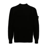 Zwarte Sweatshirt Ss24 Stone Island , Black , Heren
