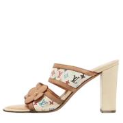 Pre-owned Canvas sandals Louis Vuitton Vintage , Multicolor , Dames