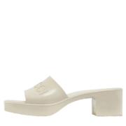 Pre-owned Rubber sandals Gucci Vintage , White , Dames