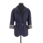 Pre-owned Cotton outerwear Louis Vuitton Vintage , Blue , Dames