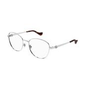 Zilveren Frame Gg1601O 003 Zonnebril Gucci , Gray , Heren