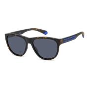 Havana/Blue Sunglasses Polaroid , Brown , Unisex