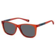 Red/Grey Sunglasses Polaroid , Red , Unisex