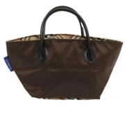 Pre-owned Fabric totes Burberry Vintage , Brown , Dames