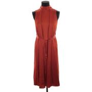 Pre-owned Silk dresses Gucci Vintage , Orange , Dames
