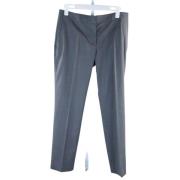 Pre-owned Wool bottoms Prada Vintage , Gray , Dames