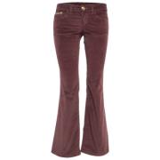 Pre-owned Corduroy bottoms Gucci Vintage , Red , Dames