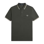 Slim Fit Twin Tipped Polo Fred Perry , Green , Heren