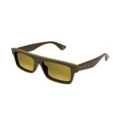 Bruin Goud Zonnebril Gg1616S 002 Gucci , Brown , Heren