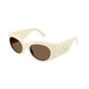 Ivory Brown Zonnebril Gg1544S Gucci , Beige , Dames