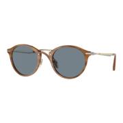 Stijlvolle Unisex Zonnebril Acetaat Kristal Metaal Persol , Brown , He...