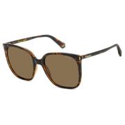 Havana Brown Sunglasses Polaroid , Brown , Dames