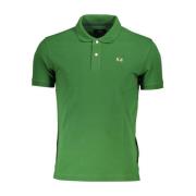 Groene Slim Fit Polo met Contrast La Martina , Green , Heren