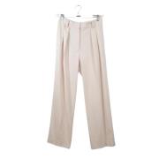 Pre-owned Polyester bottoms Tommy Hilfiger Pre-owned , Beige , Dames