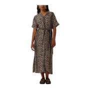 Bruine Resort Kraag Shirt Jurk Catwalk Junkie , Brown , Dames