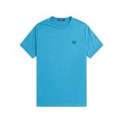 Logo Jersey Katoen Regular Fit T-Shirt Fred Perry , Blue , Heren