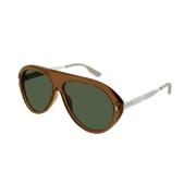 Bruin Groene Zonnebril Gg1515S 003 Gucci , Brown , Heren